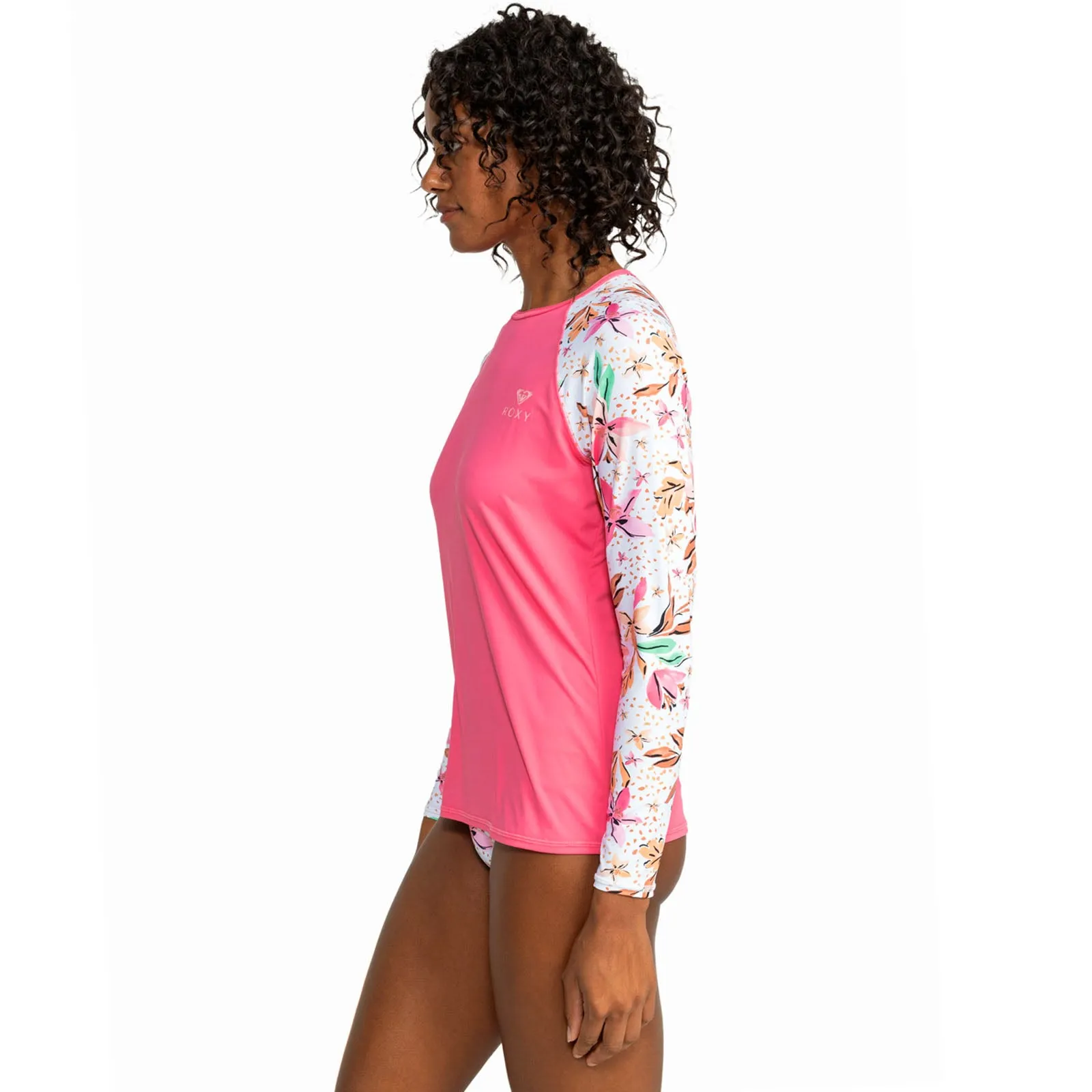 Roxy Womens Printed Swim UV Protect Long Sleeve Rash Vest