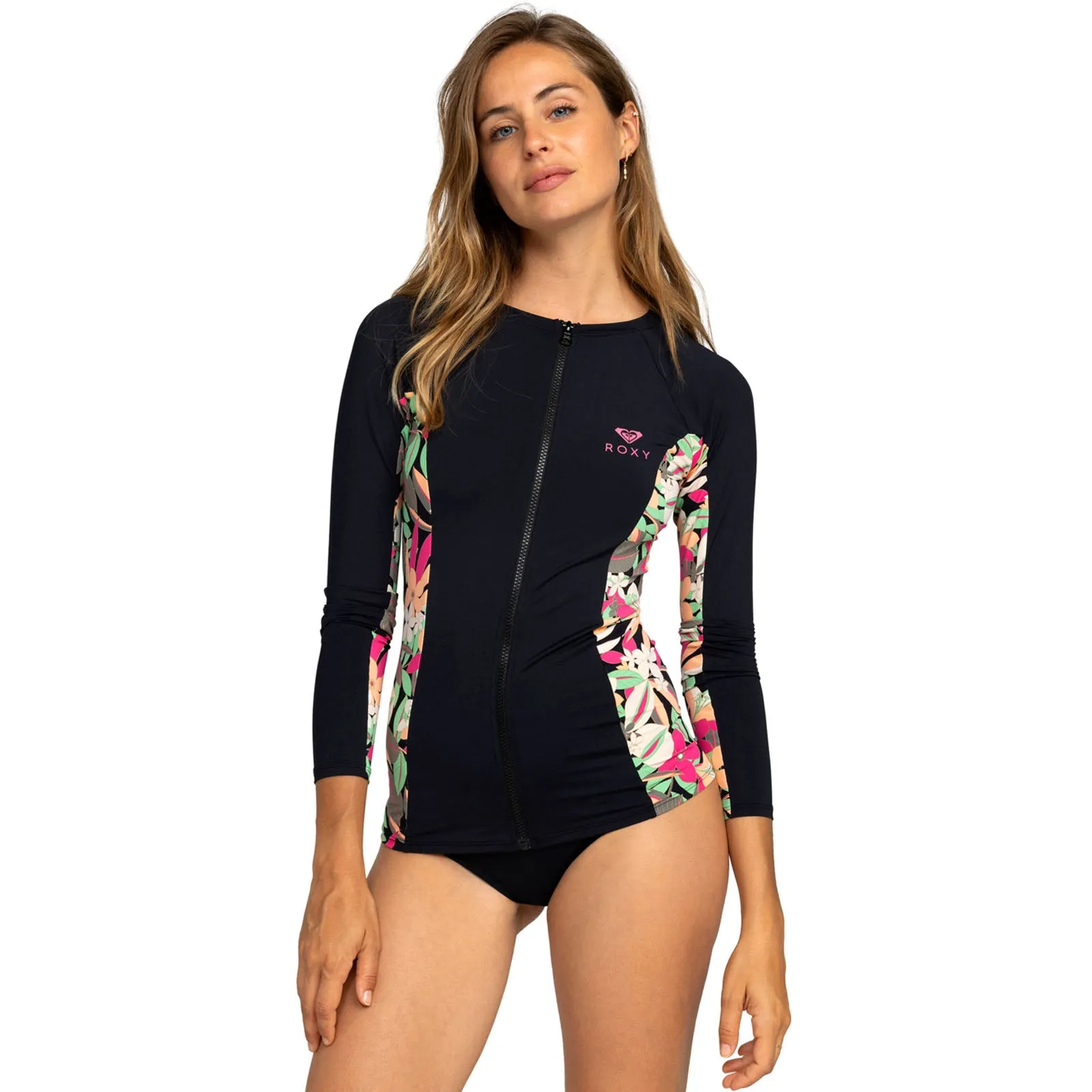 Roxy Womens ROXY Long Sleeve Zipped UPF 50 Rash Vest