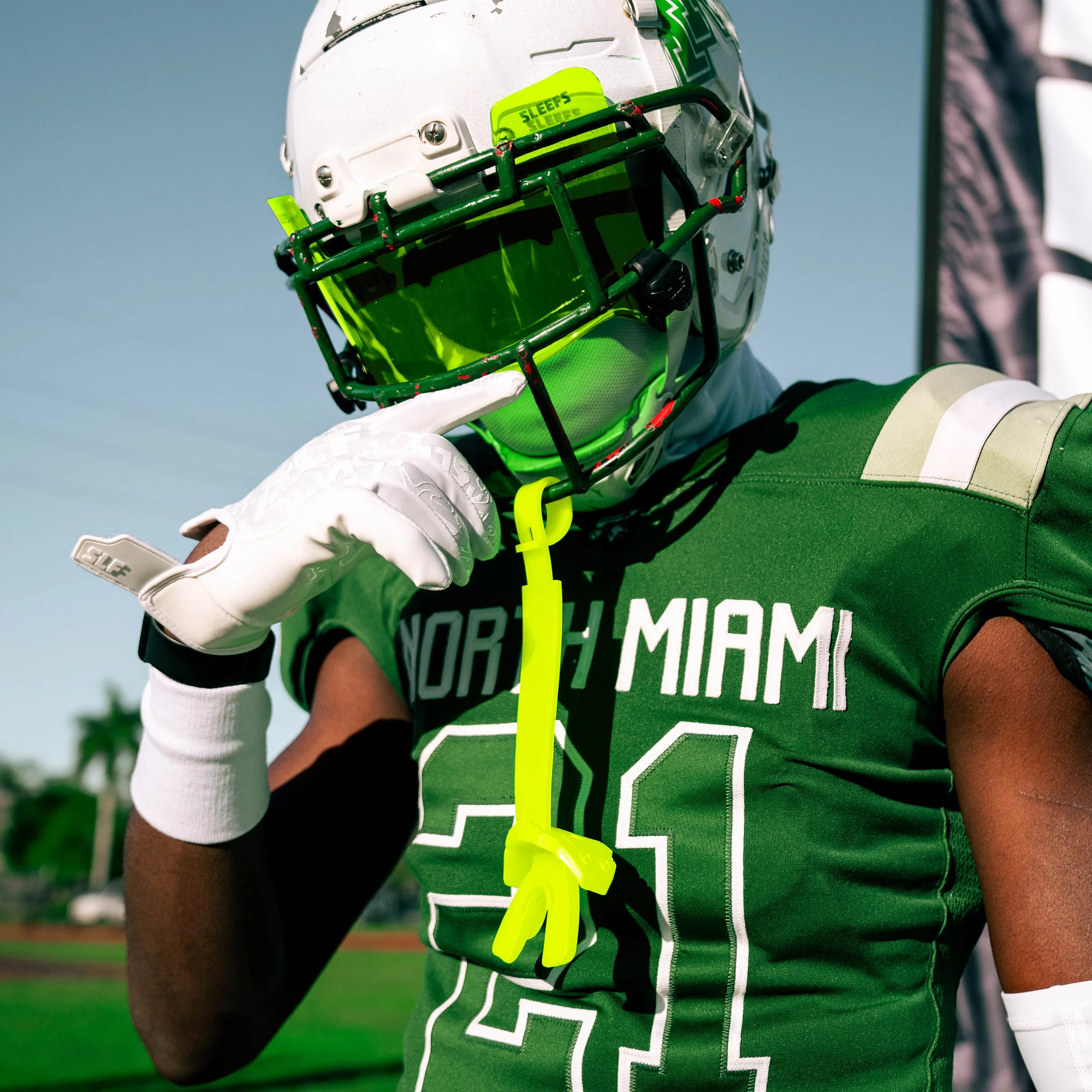 Safety Yellow X Football Mouthguard