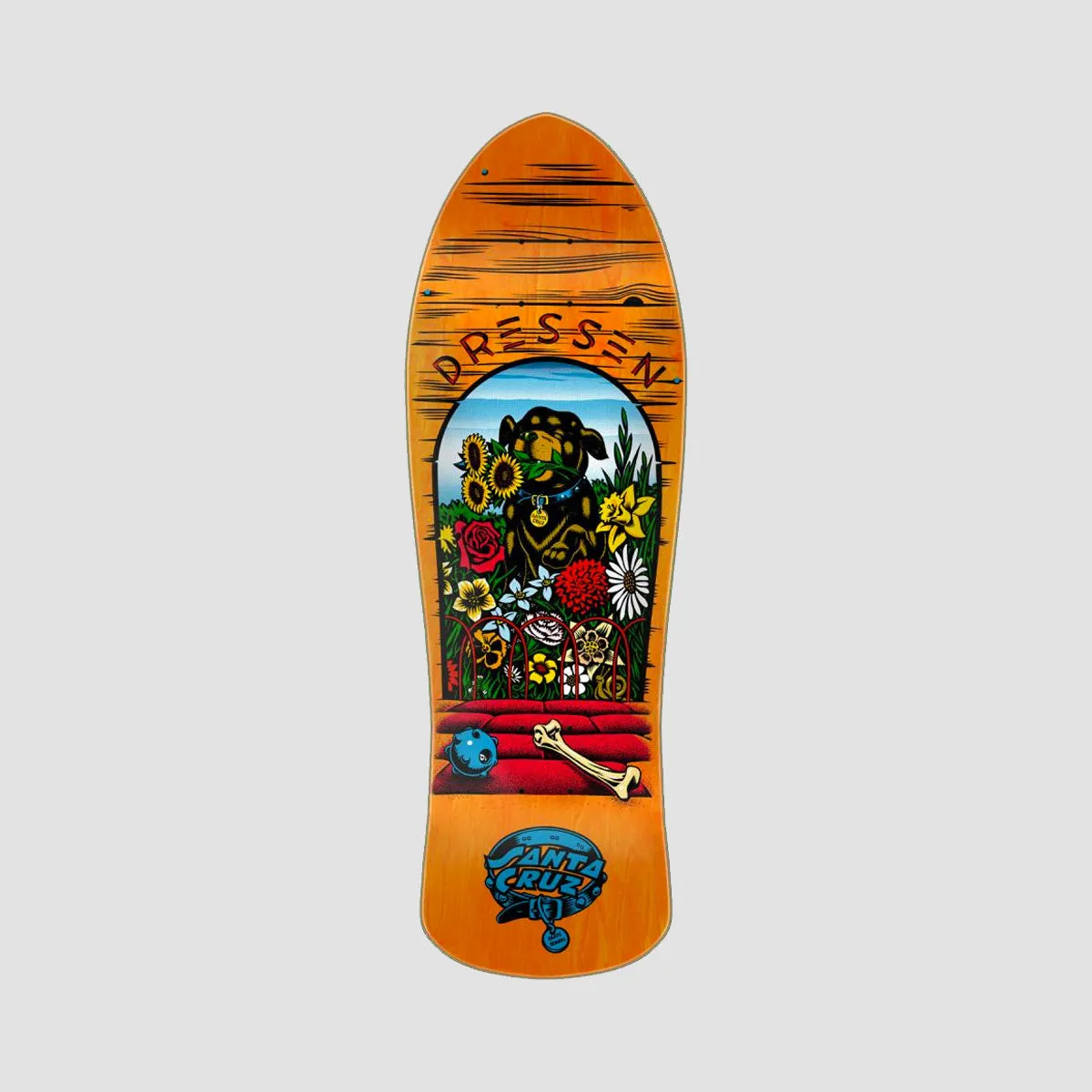 Santa Cruz Dressen Pup Reissue Skateboard Deck - 9.5"