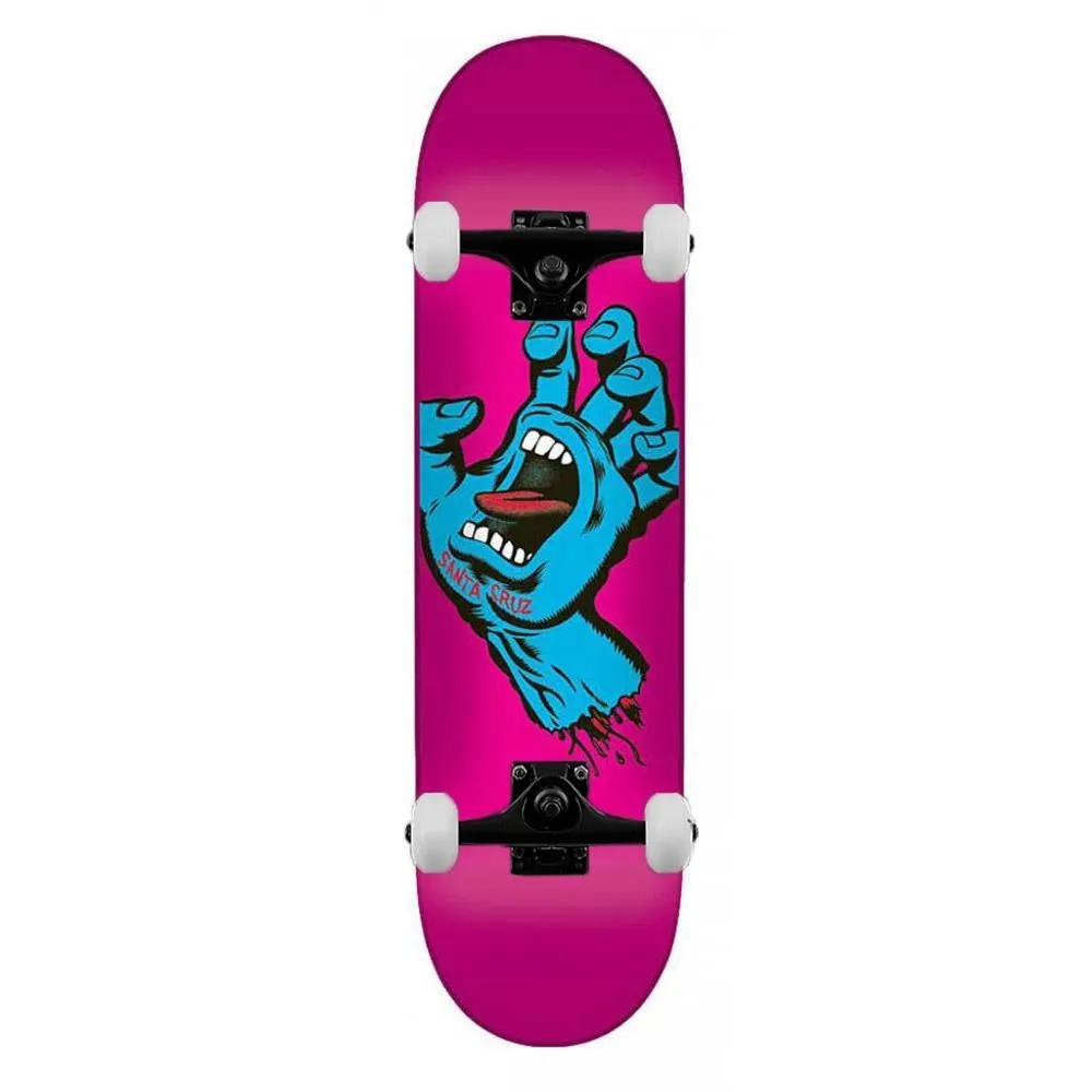 Santa Cruz Screaming Hand Complete Skateboard Pink 7.8