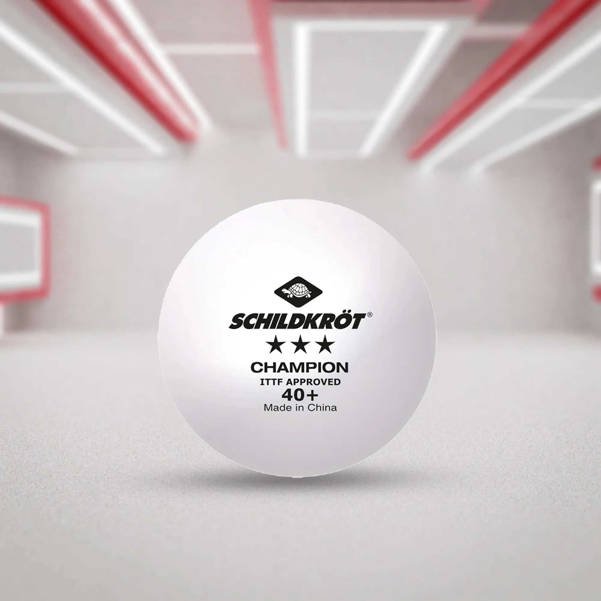 Schildkrot Champion 3 Star 40+ Table Tennis Ball - White