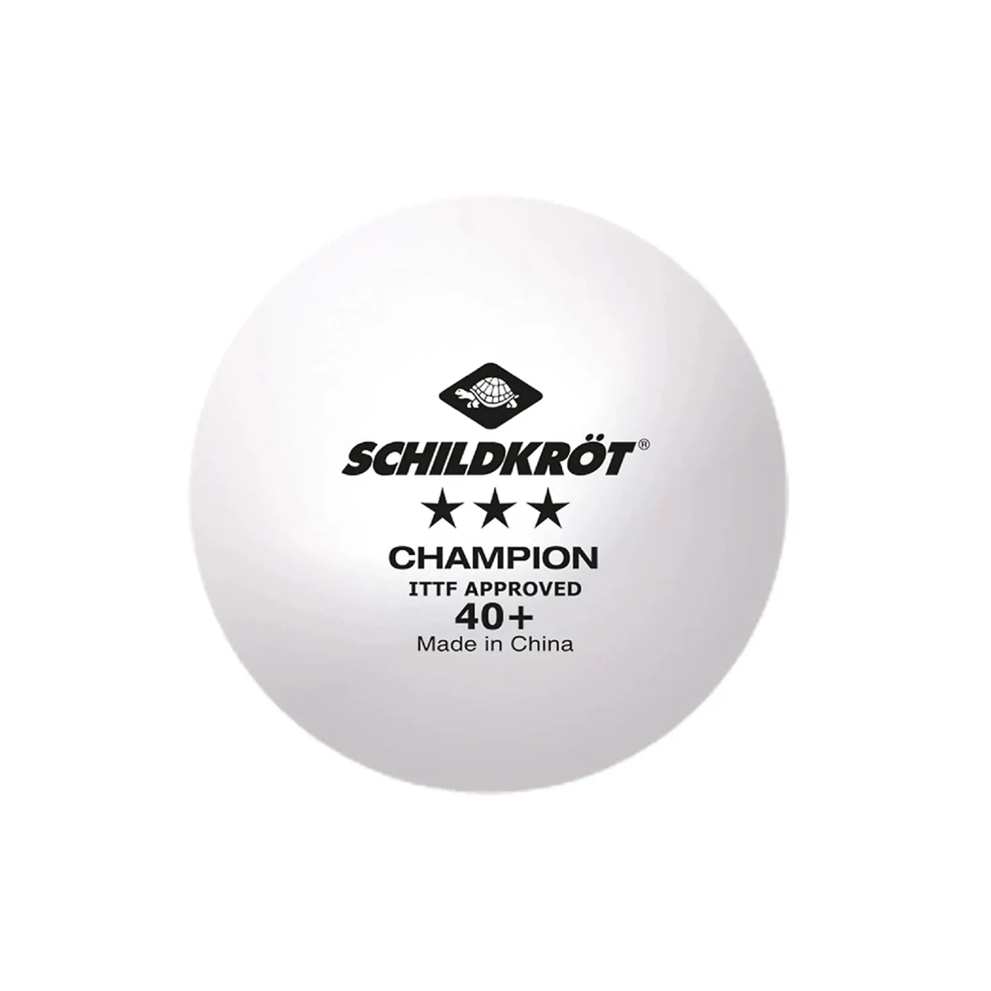 Schildkrot Champion 3 Star 40+ Table Tennis Ball - White