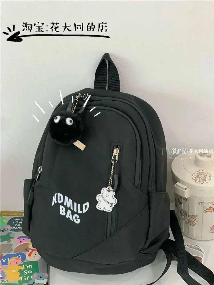 Schoolbag Female College Student Simple and Versatile Small Backpack for Class 2023 New Korean Version Trendy High School Studen