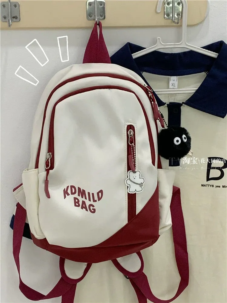 Schoolbag Female College Student Simple and Versatile Small Backpack for Class 2023 New Korean Version Trendy High School Studen