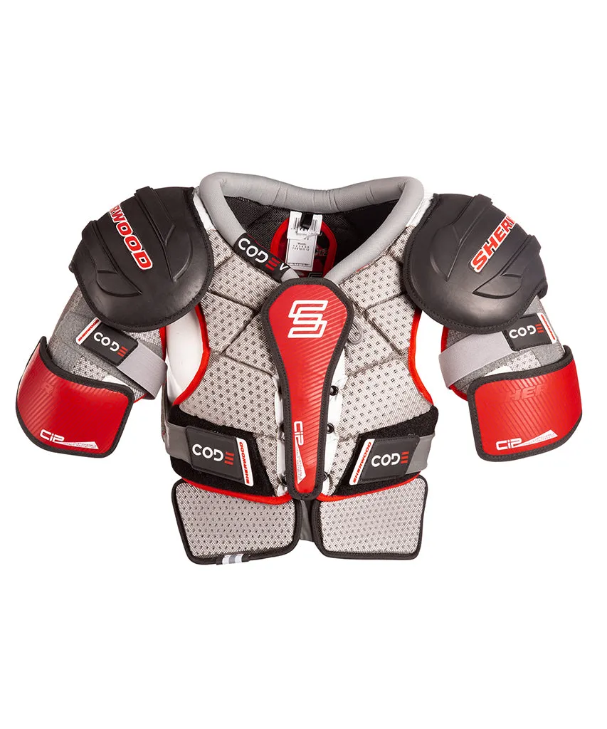 SHERWOOD CODE V JUNIOR HOCKEY SHOULDER PADS