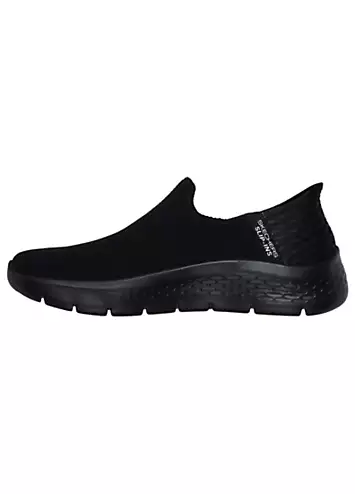 Skechers Ladies Black Slip-ins Go Walk Flex Sunset View Trainers | Grattan