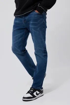 Slim Fit Washed Jeans