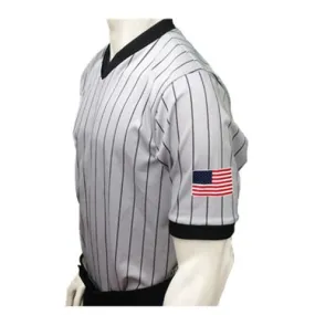 SMITTY USA BASKETBALL DYE SUBLIMATED GREY PIN STRIPE WITH USA FLAG