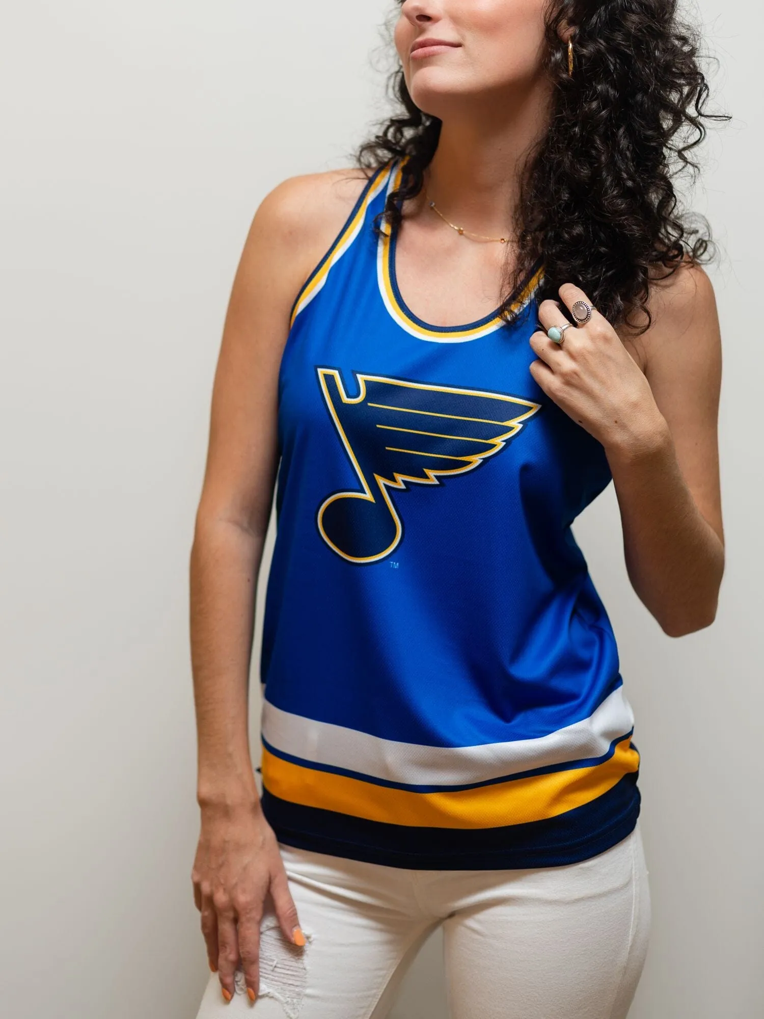 St. Louis Blues Women's Racerback Hockey Tank