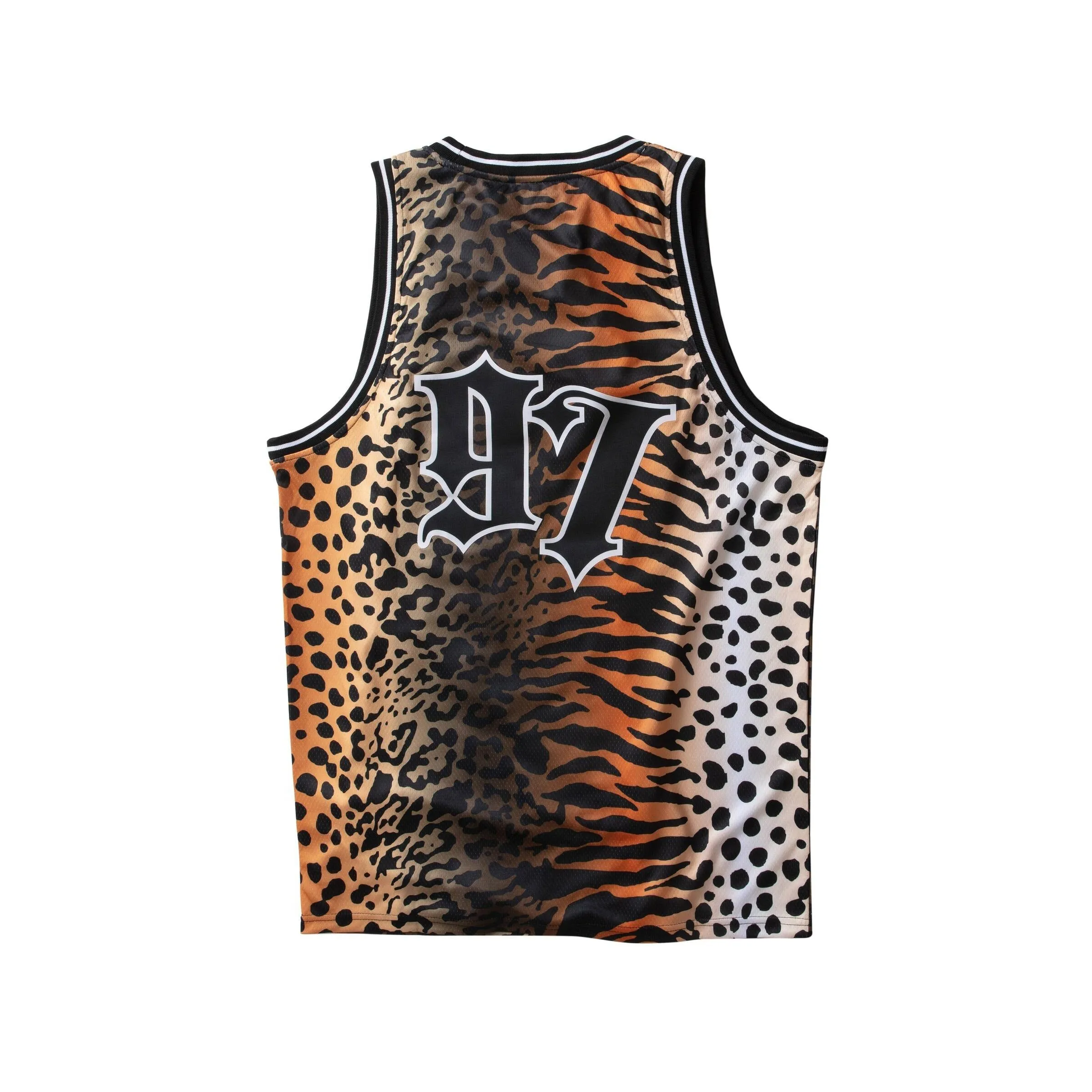 Staple Men Mesh Basketball Jersey Brown 2206C6978-BRN