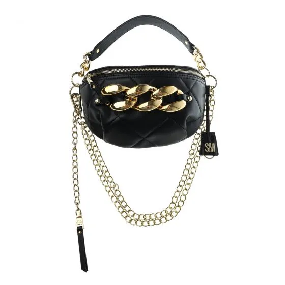 Steve Madden BQuilted Black Bag