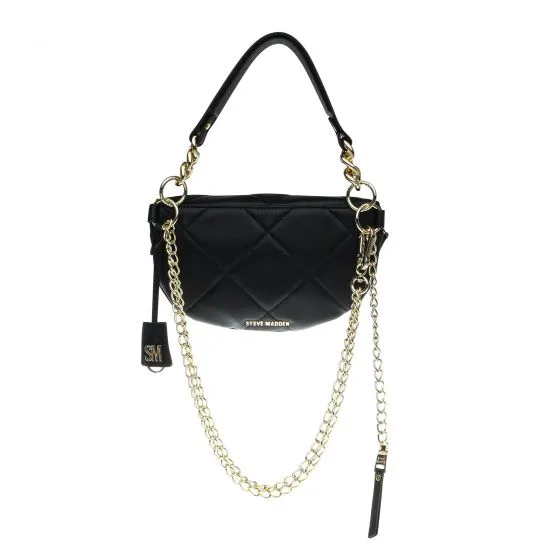 Steve Madden BQuilted Black Bag