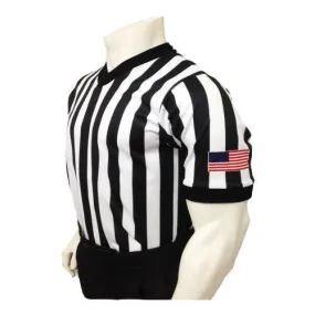 Sublimated 1 Stripe Basketball Officials Shirt W/Flag