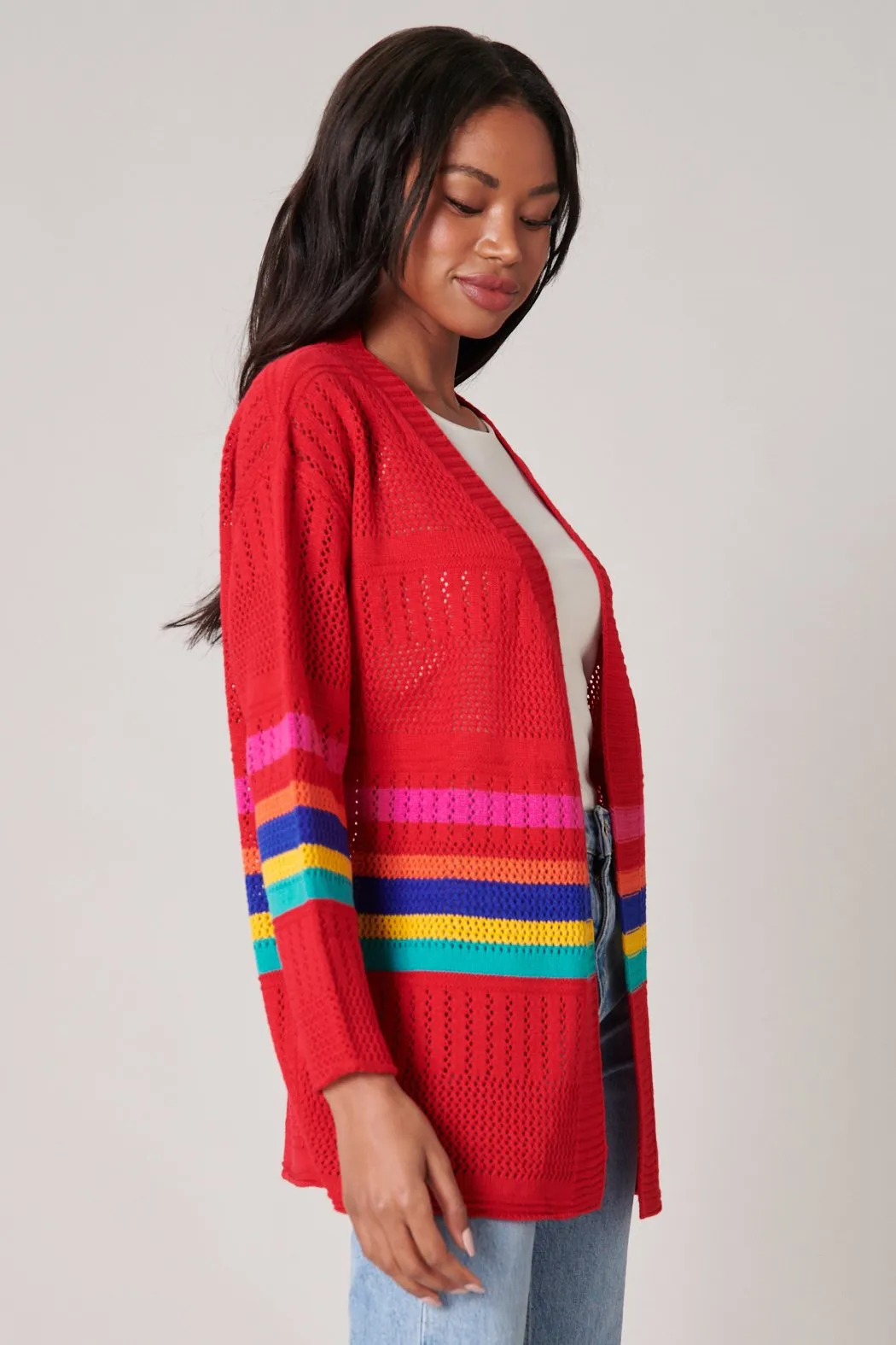 Sugar Rush Color Block Cardigan