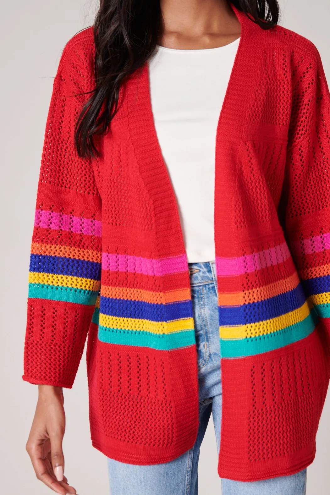 Sugar Rush Color Block Cardigan