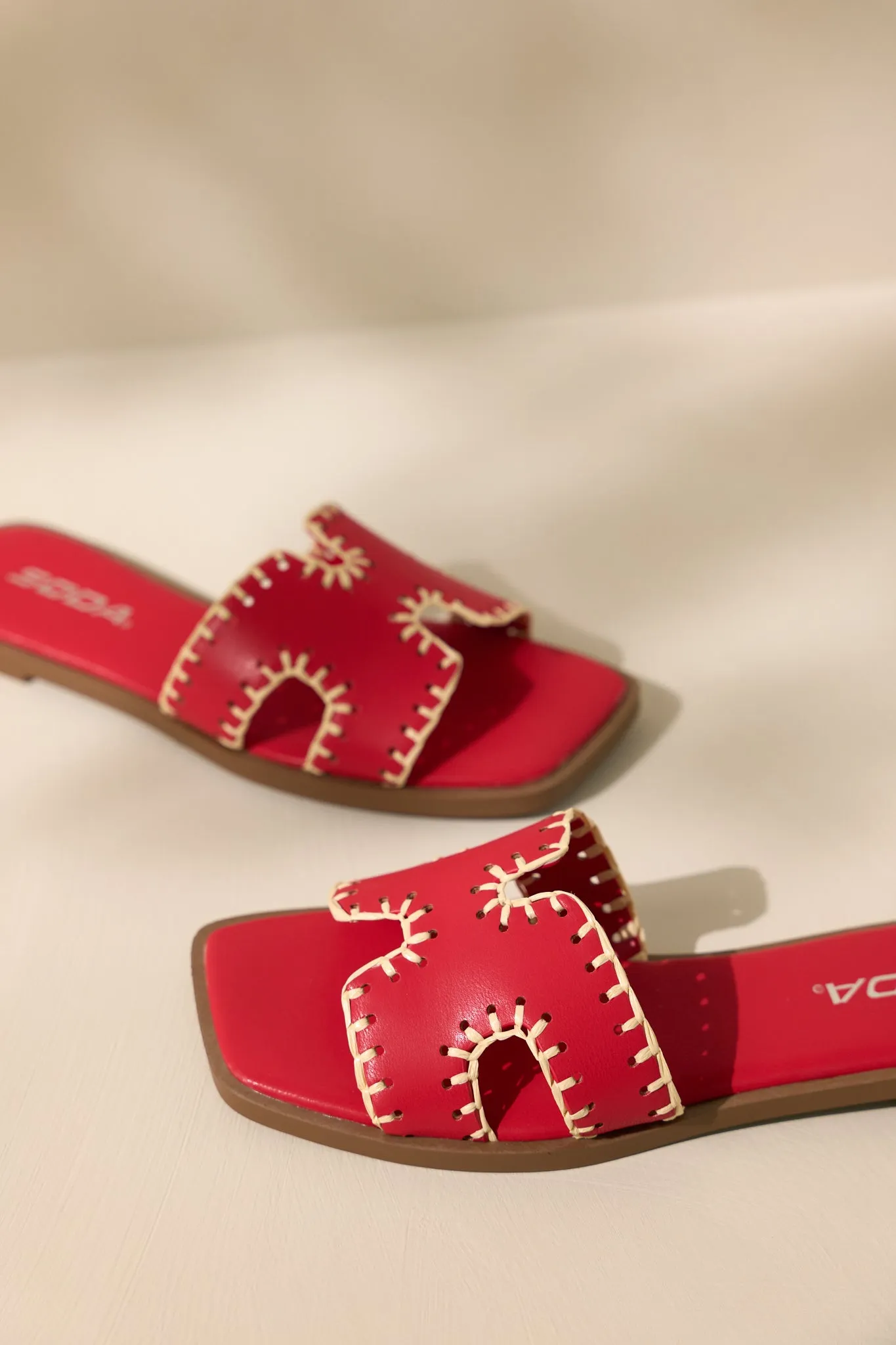 Surfside Strolls Red Sandals