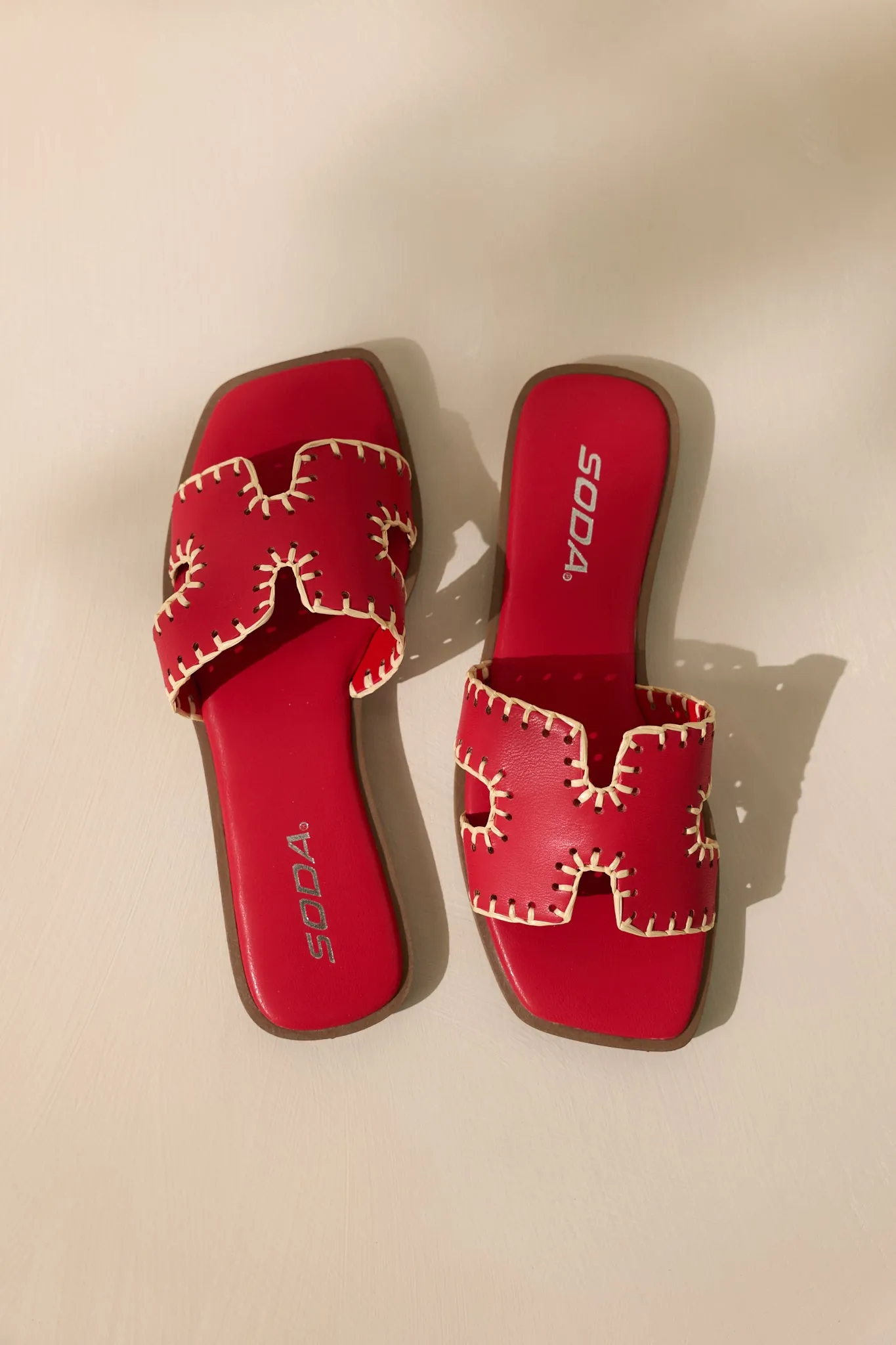 Surfside Strolls Red Sandals