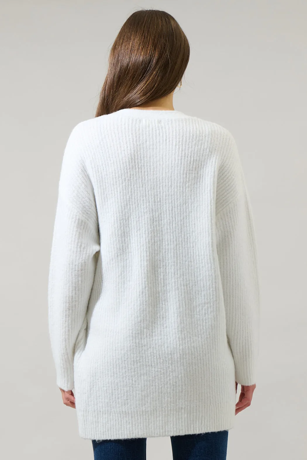 Tahlia Ribbed Oversized Cardigan