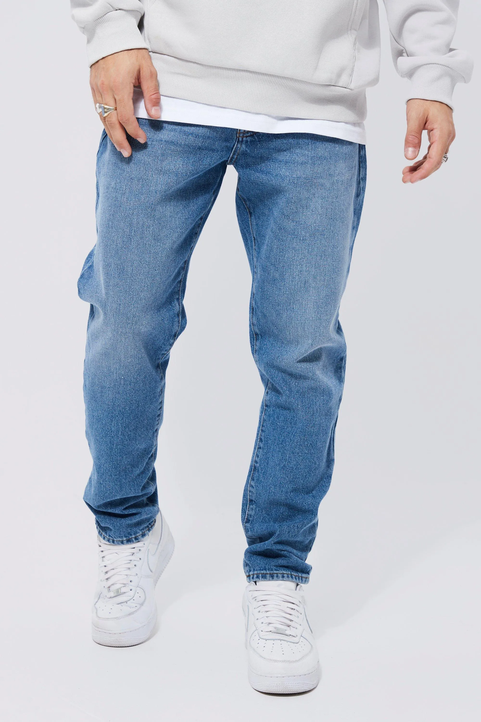 Tapered Rigid Jeans