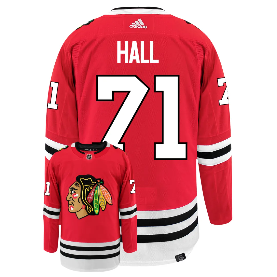 Taylor Hall Chicago Blackhawks Adidas Primegreen Authentic NHL Hockey Jersey     