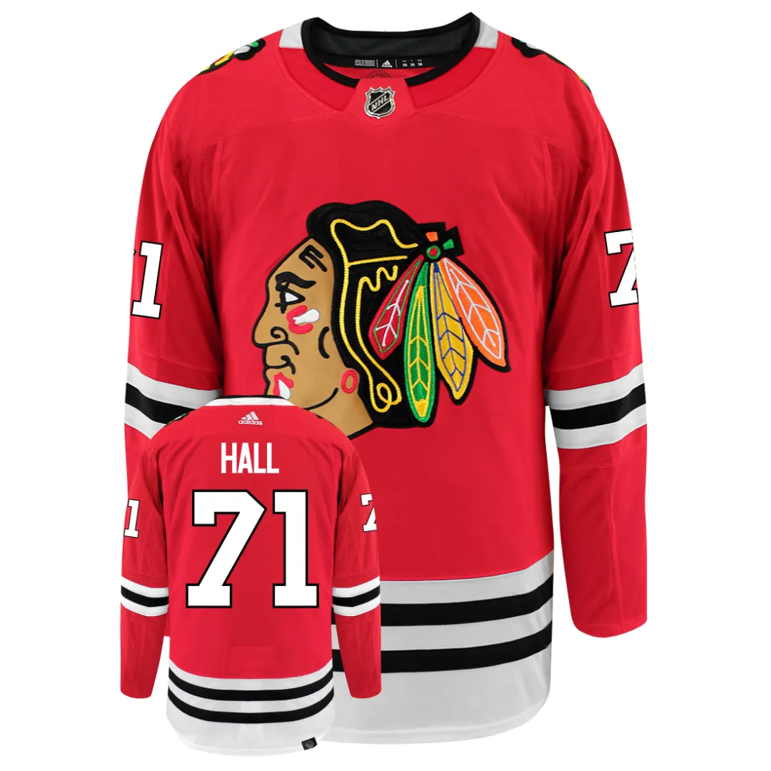 Taylor Hall Chicago Blackhawks Adidas Primegreen Authentic NHL Hockey Jersey     