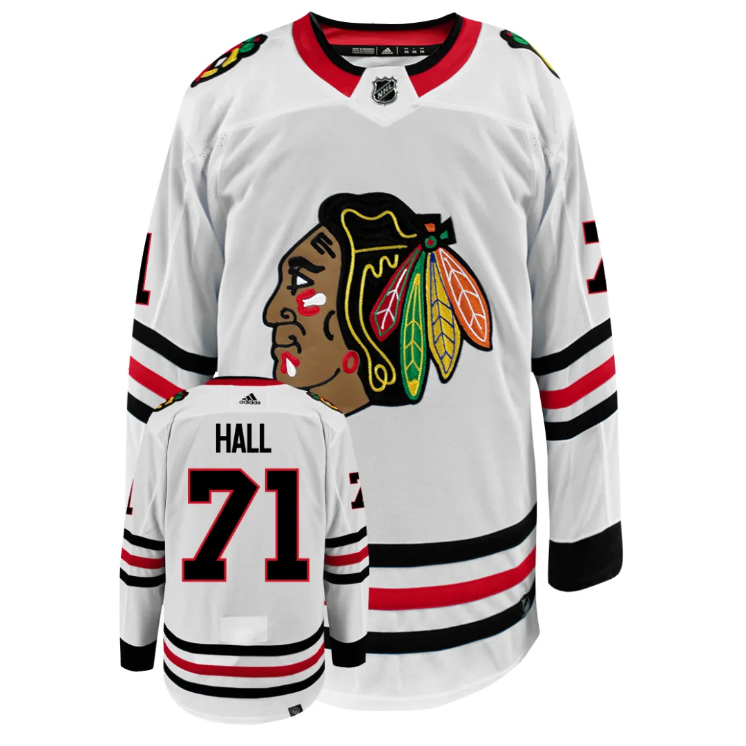 Taylor Hall Chicago Blackhawks Adidas Primegreen Authentic NHL Hockey Jersey     