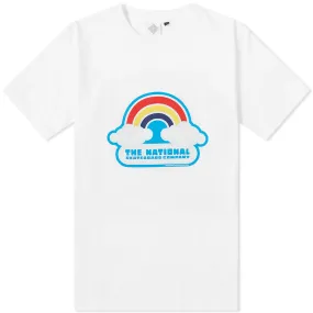 The National Skateboard Co. Double Rainbow TeeWhite