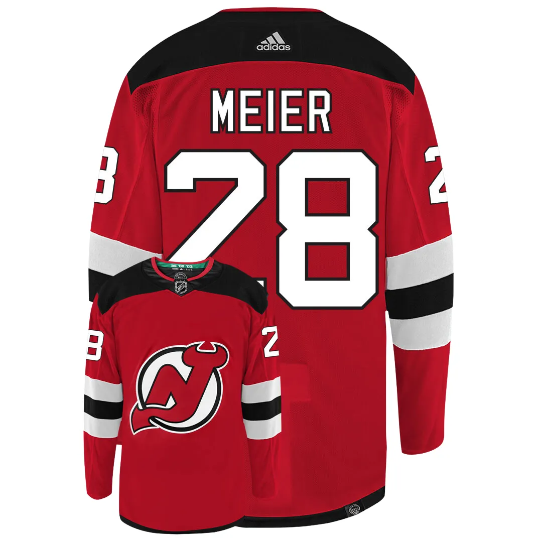 Timo Meier New Jersey Devils Adidas Primegreen Authentic NHL Hockey Jersey     