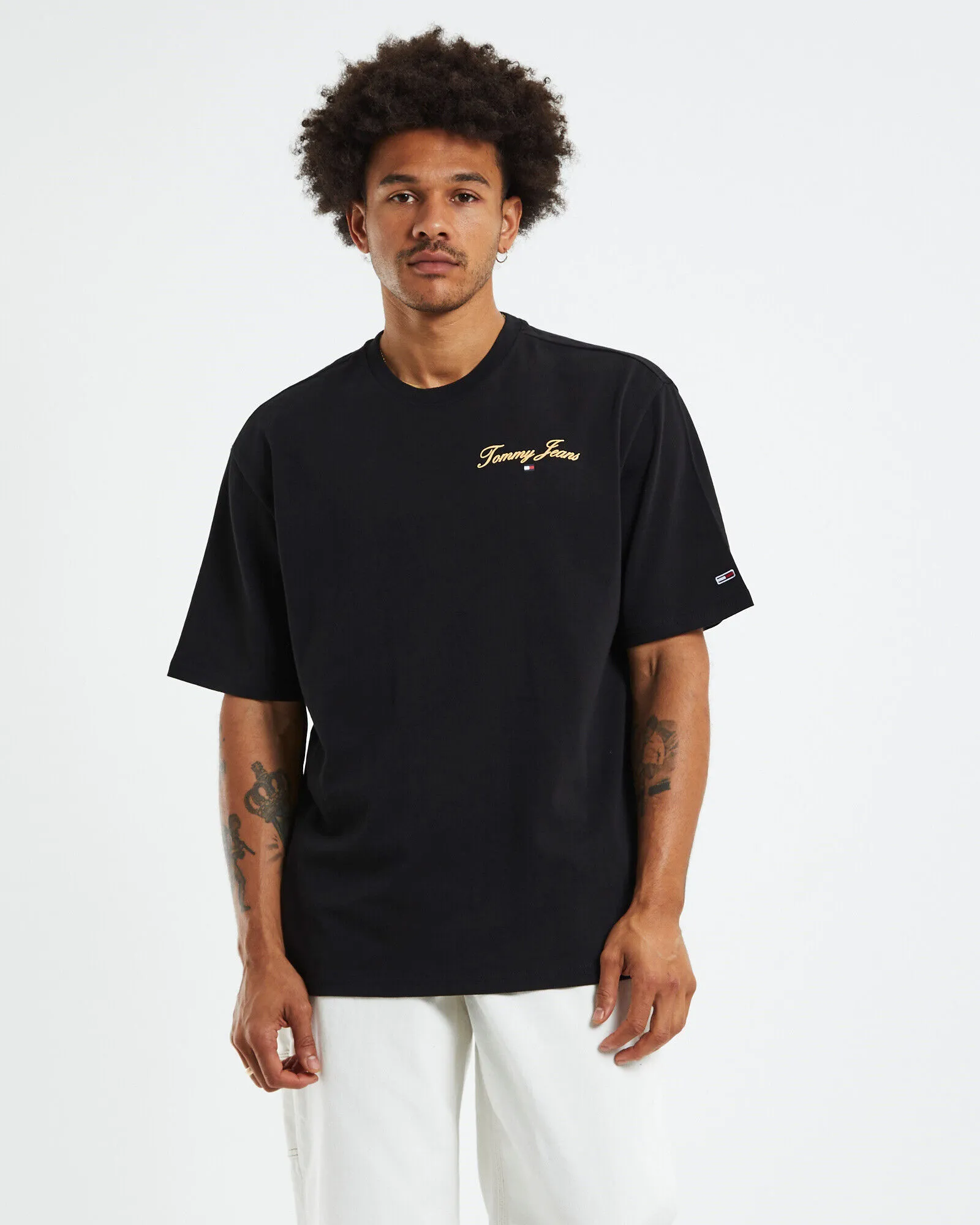 Tommy Jeans TJM Skater Modern Prep Logo T-Shirt Black