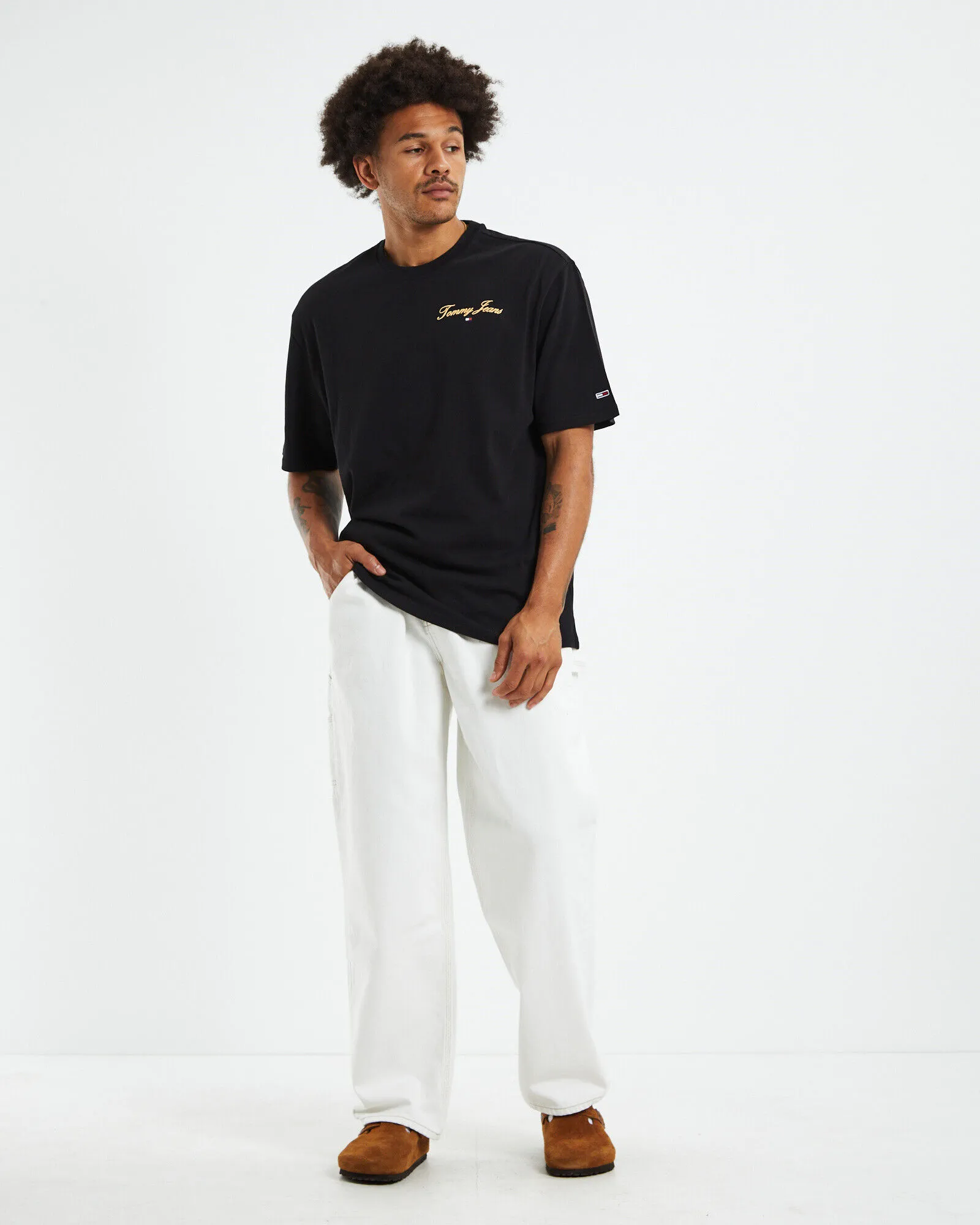 Tommy Jeans TJM Skater Modern Prep Logo T-Shirt Black