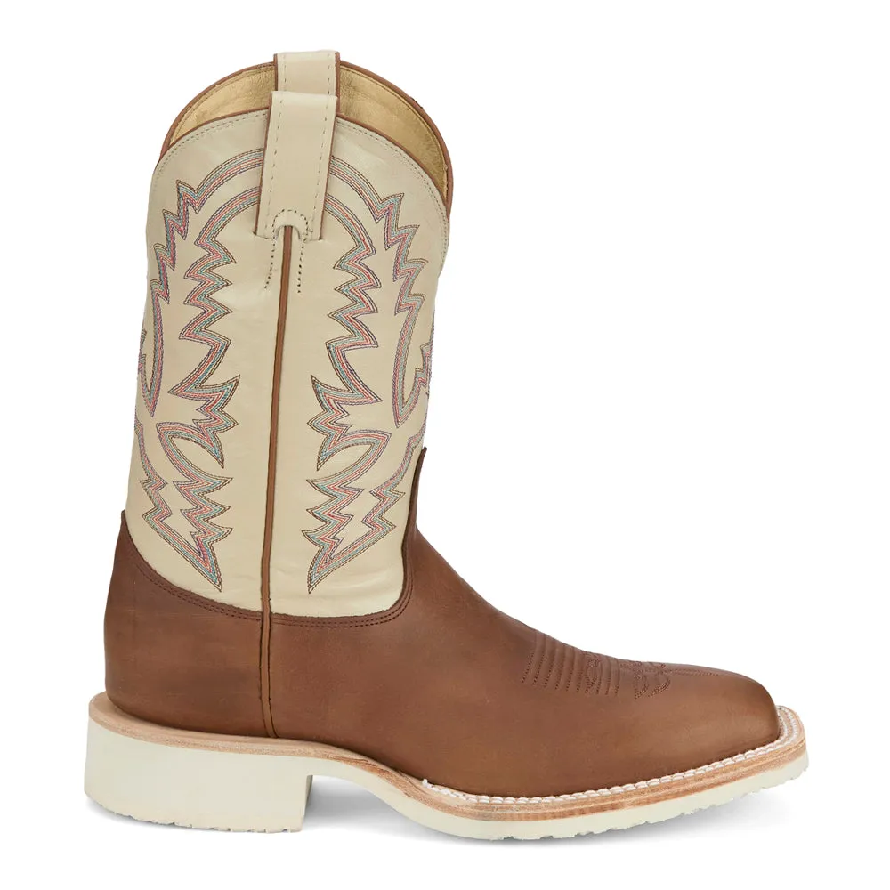 Trainor Bone Square Toe Cowboy Boots