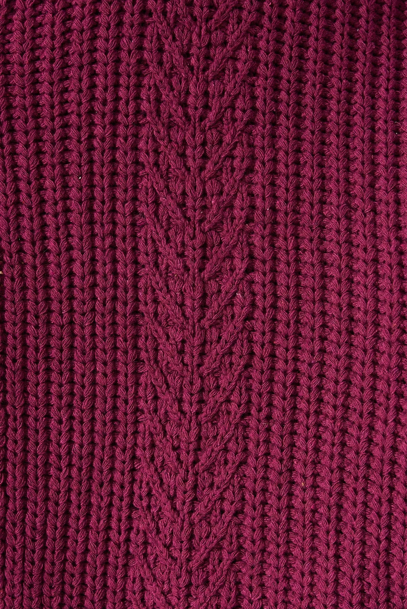 Turin Knit Cardigan In Plum Cotton Blend