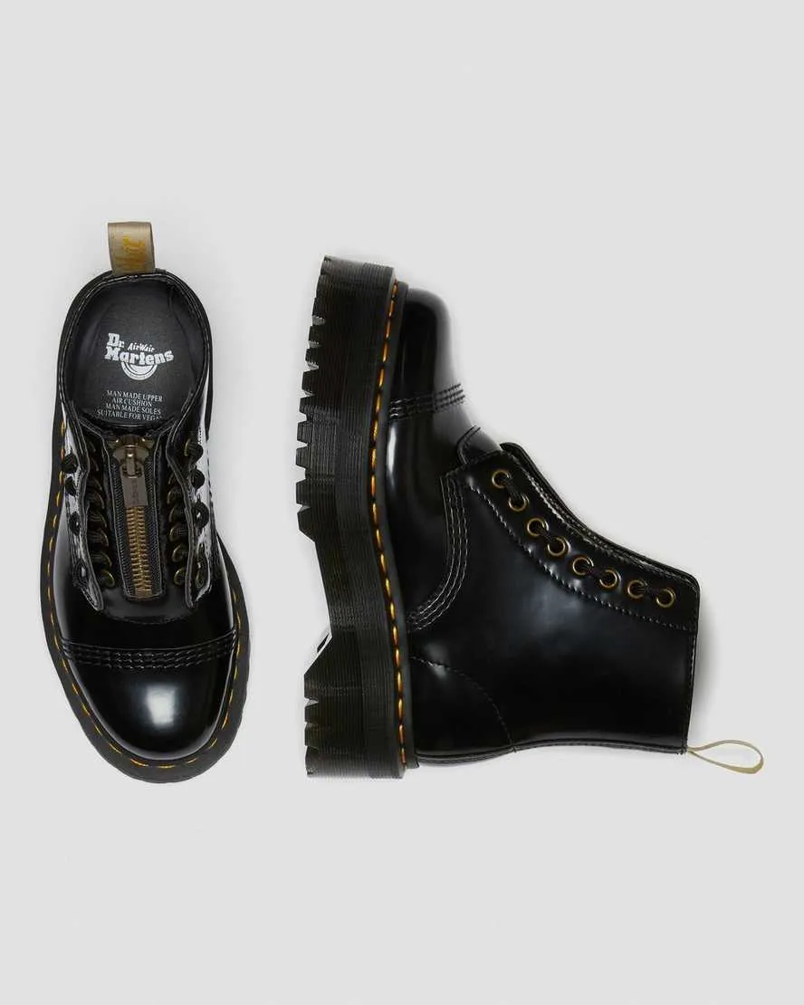 Vegan Sinclair Platform Boot in Black from Dr. Martens