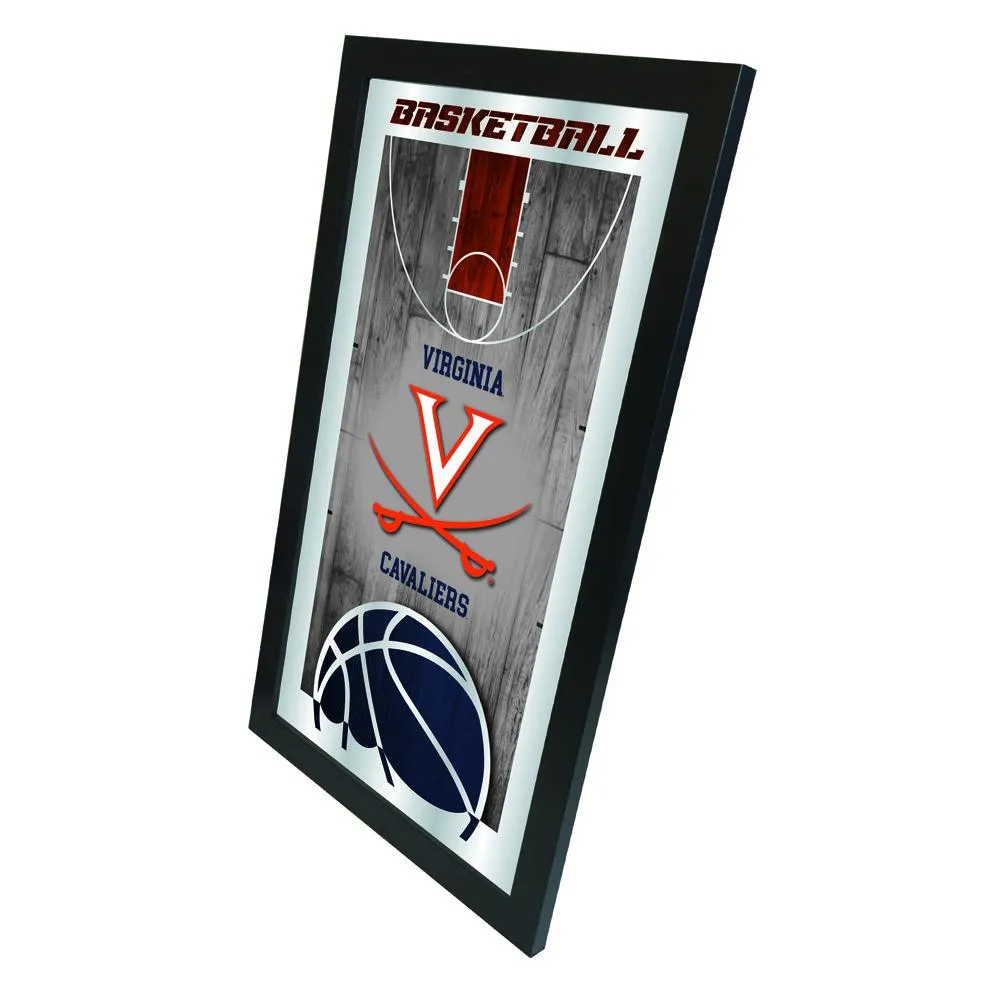 Virginia Cavaliers HBS Basketball Framed Hanging Glass Wall Mirror (26x15)