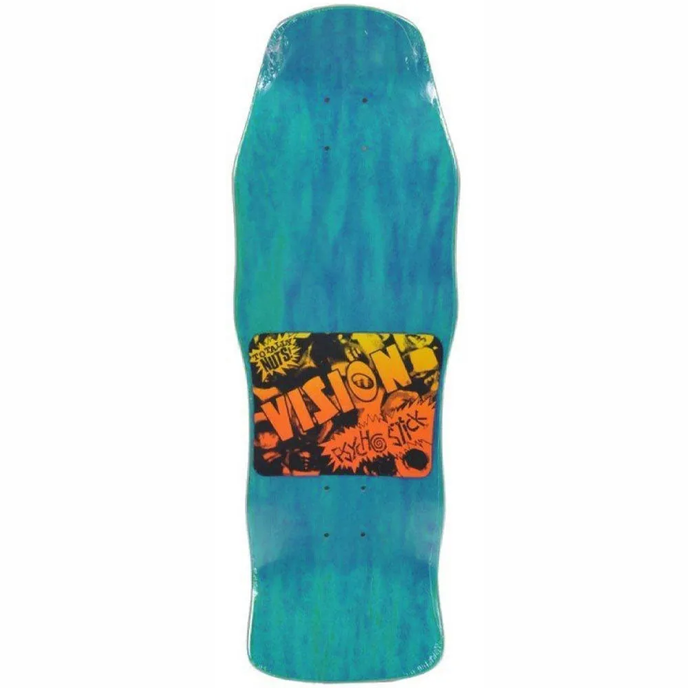 Vision Psycho Stick Skateboard Deck Modern Concave - Turquoise