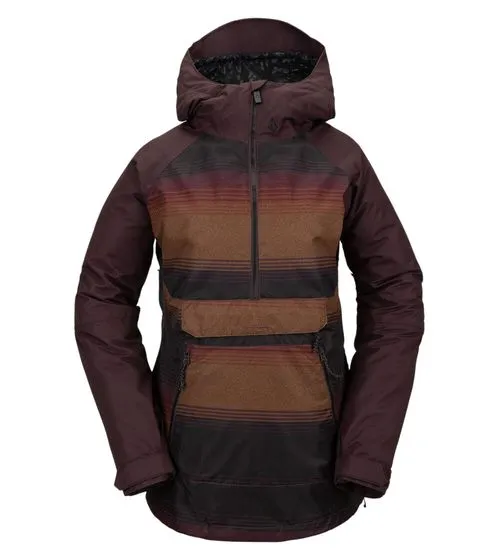 VOLCOM Mirror Damen Ski-Jacke wasserdichte Snowboard-Jacke Winter-Jacke H0652105 STP Bunt/Weinrot