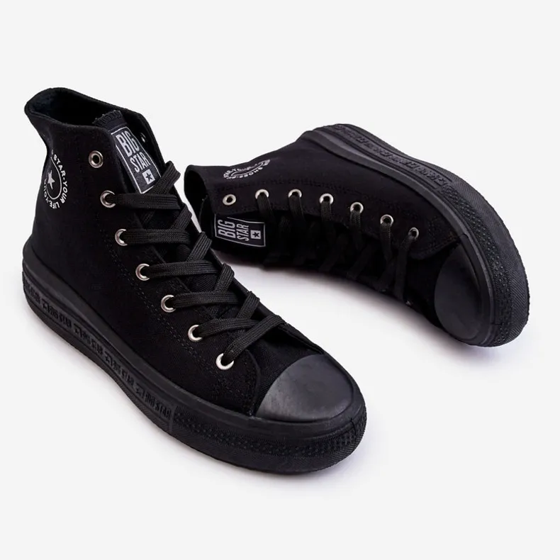 Women's High Sneakers Big Star LL274A182 Black