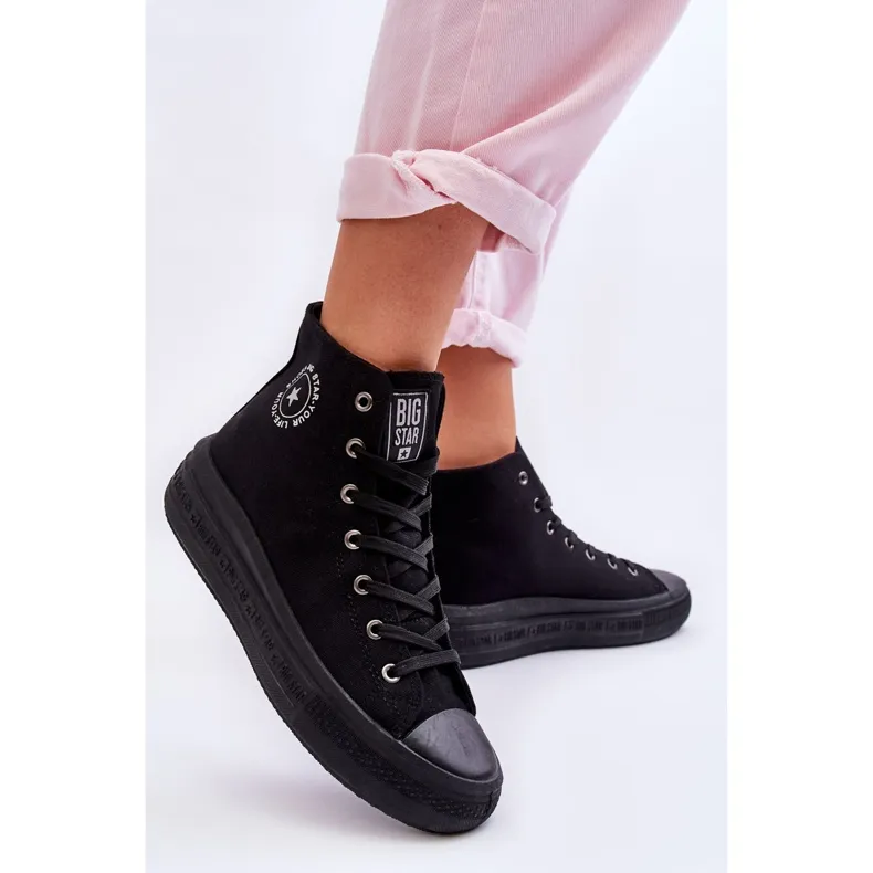 Women's High Sneakers Big Star LL274A182 Black