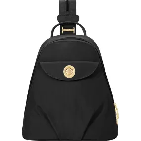 Women's Baggallini Dallas Convertible Backpack Black Nylon