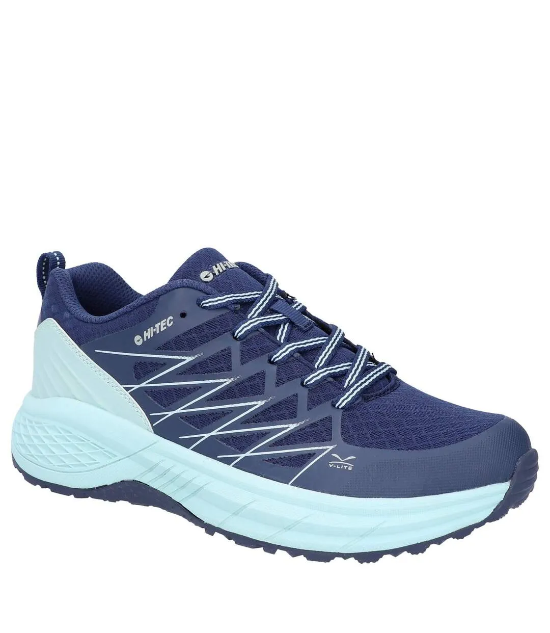 Womens/ladies trail destroyer trainers midnight blue/surf spray Hi-Tec