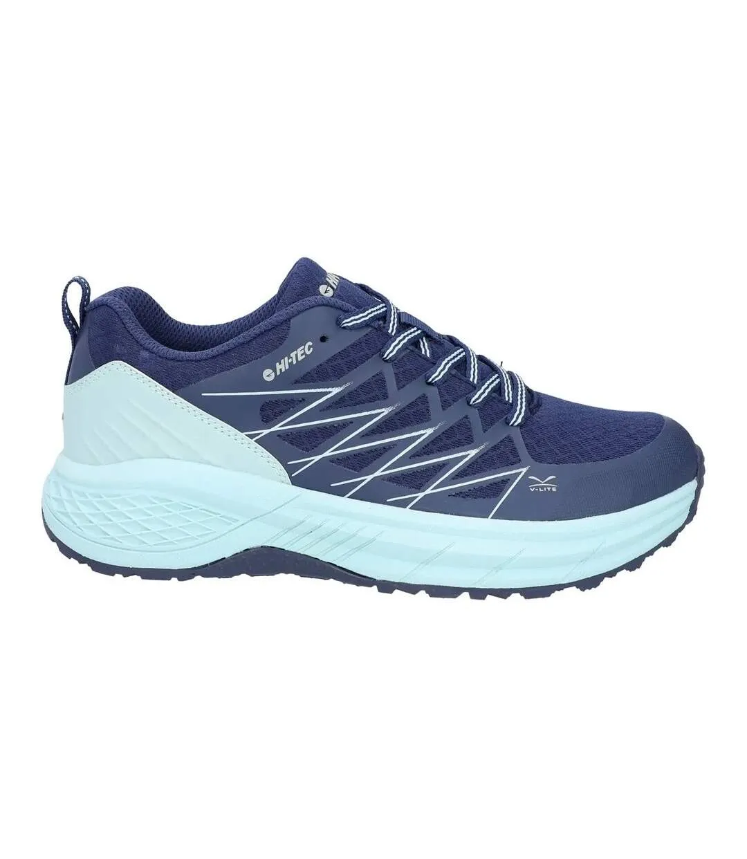 Womens/ladies trail destroyer trainers midnight blue/surf spray Hi-Tec