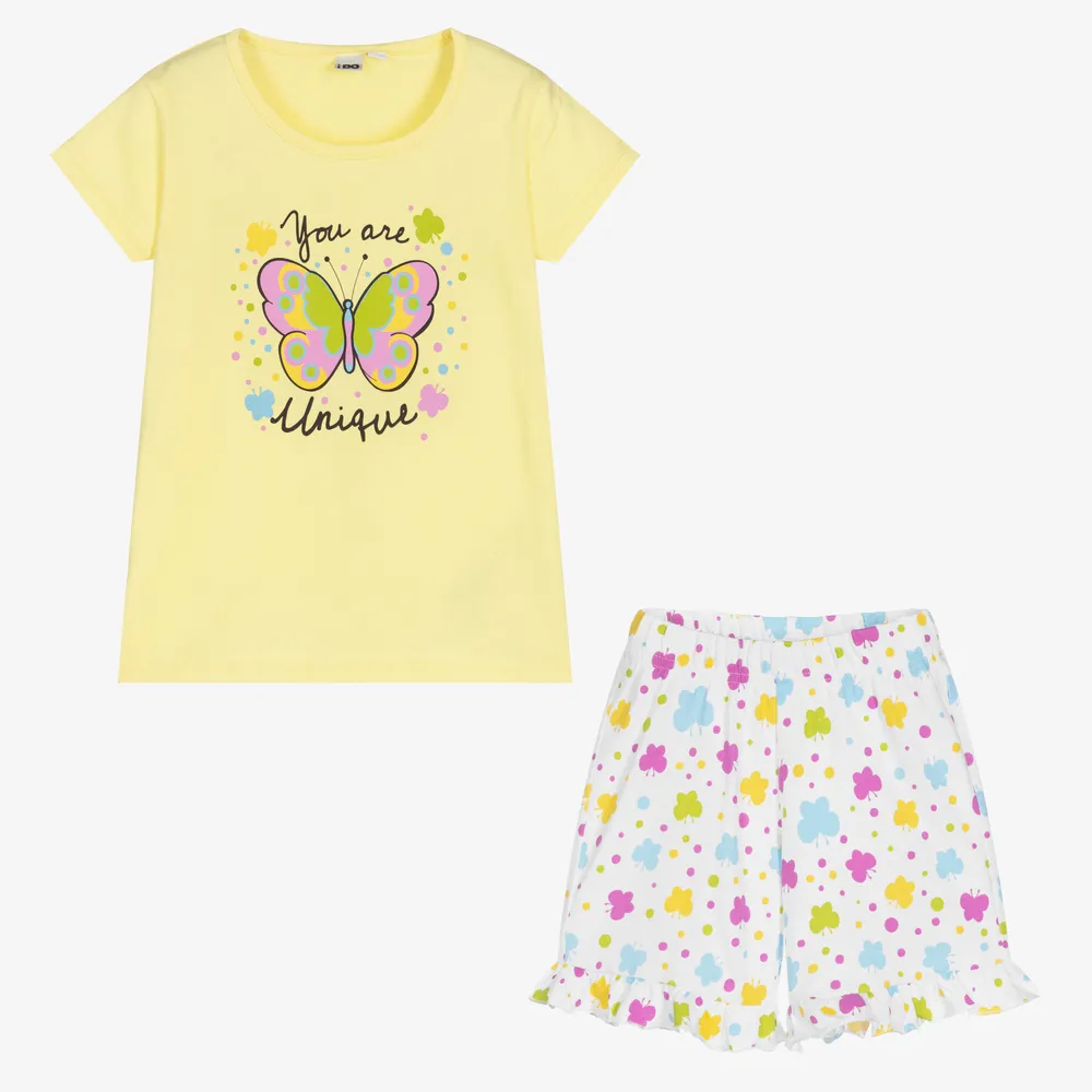 Yellow Butterfly Short Pyjamas