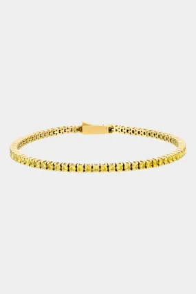 Yellow Tennis Bracelet