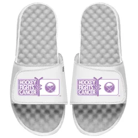 Youth Buffalo Sabres  ISlide White Hockey Fights Cancer Slide Sandals