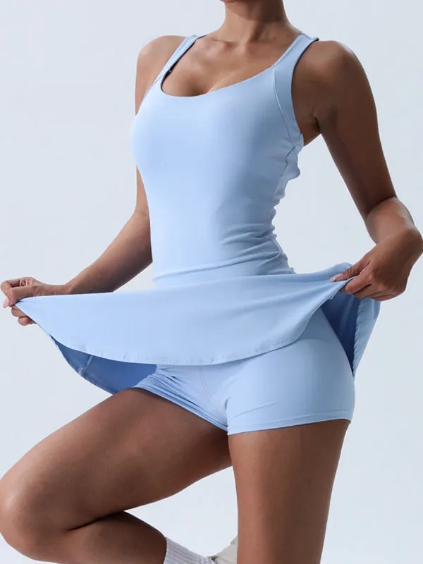 ZASUWA Female Cross Back Tennis Dress